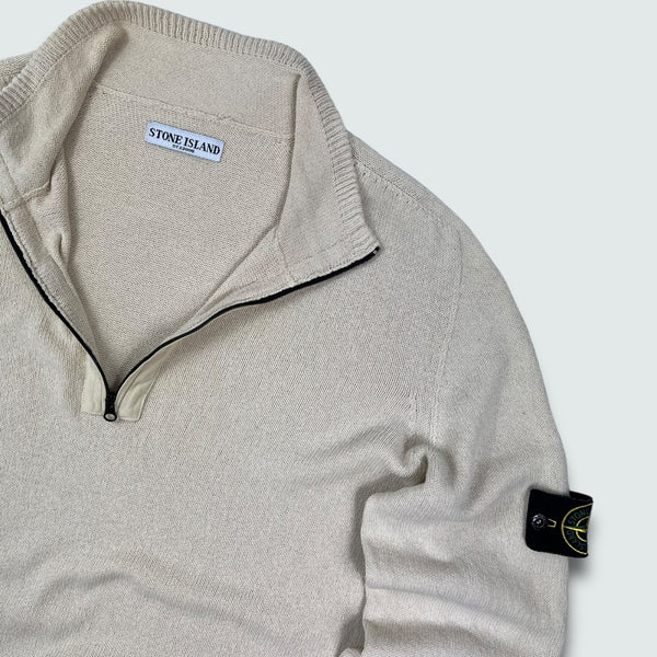 Stone Island SS06 Knit Quarter Zip Jumper XL