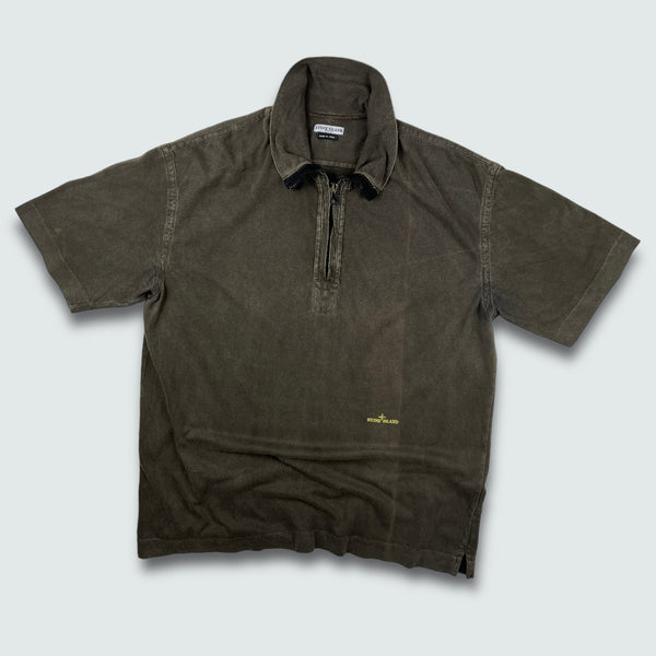 Stone Island SS04 Zip Polo Medium