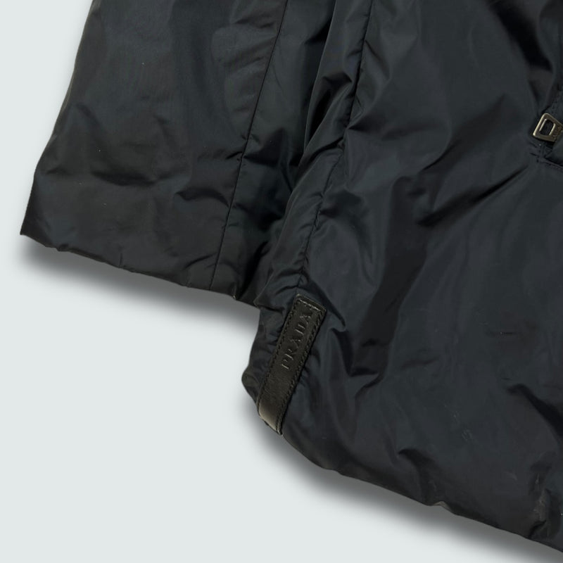 Prada Black Tab Nylon Padded Jacket Tg. 52 Large