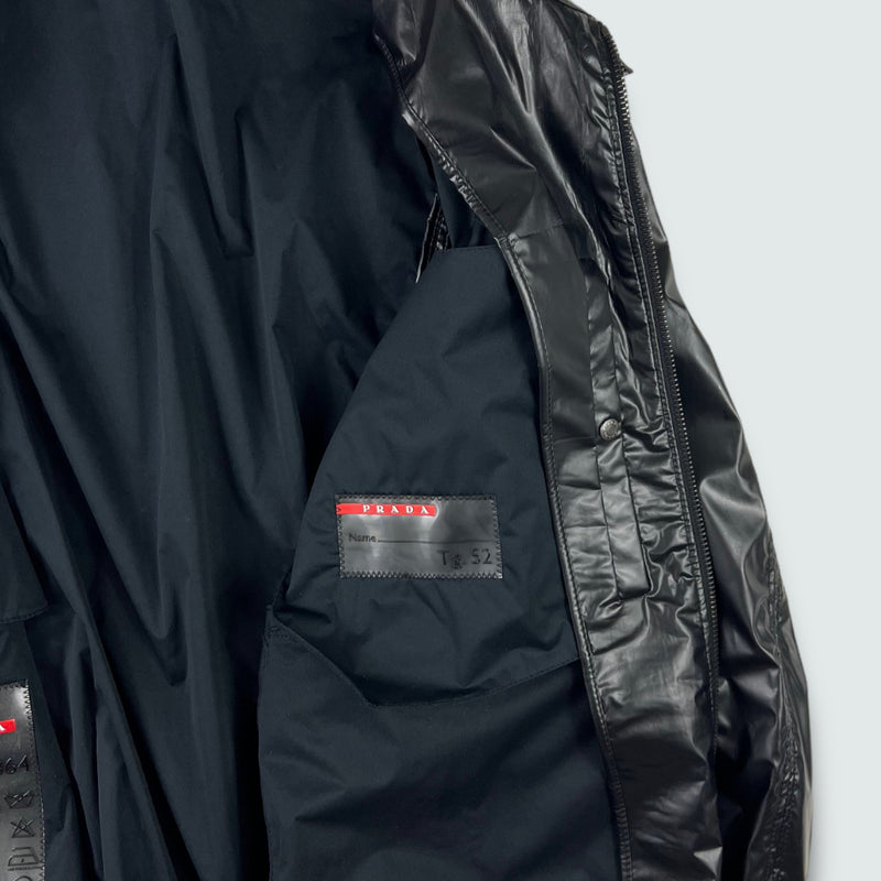 Prada Shimmer Moto Jacket Medium