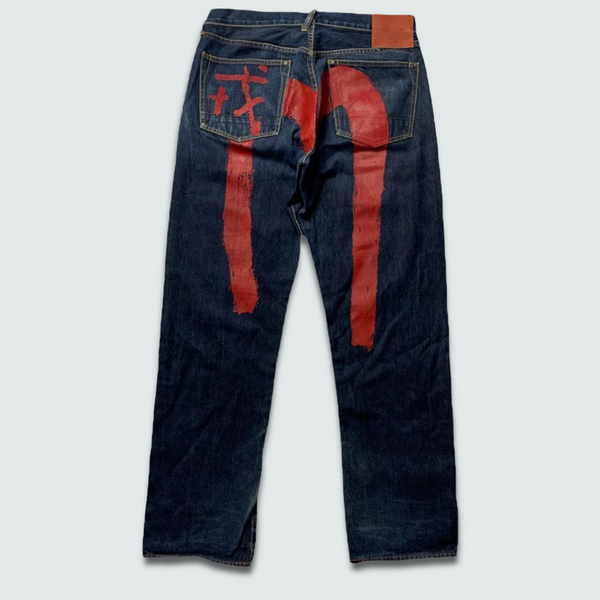 Evisu Daicock Denim Jeans 30W 31L